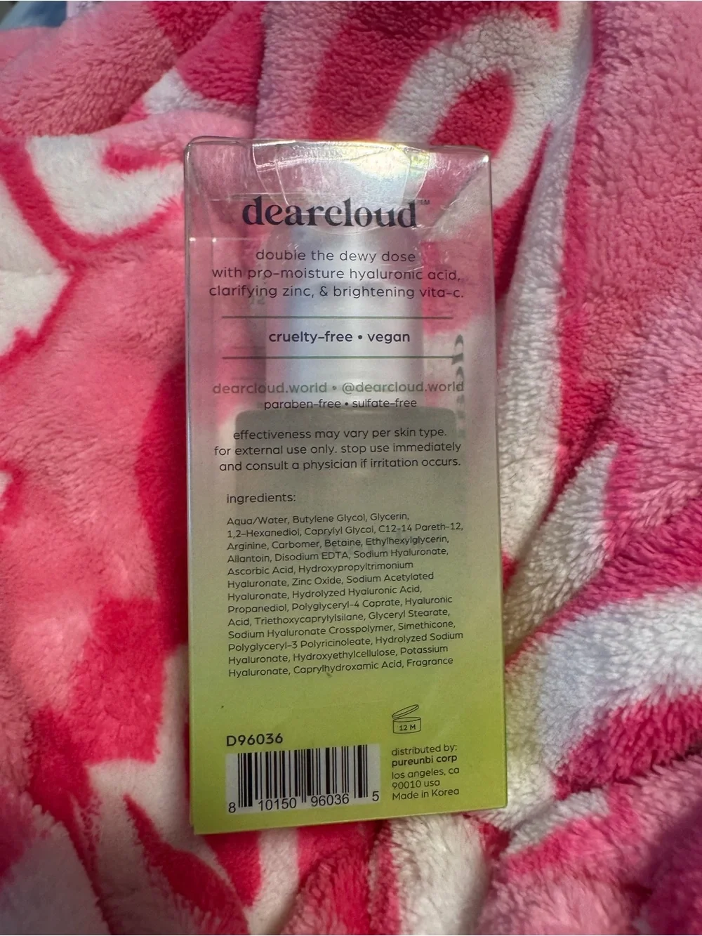 dearcloud Double Dose Hydra-Boost Serum - New In Box